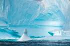 Antarctica. Close-up of icebergs. Art Print